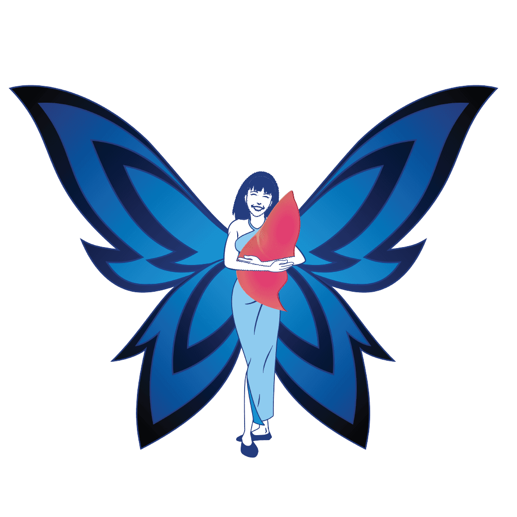 Blue Faery: The Adrienne Wilson Liver Cancer Association logo